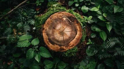 Fototapeta premium A Tree Stump in the Forest