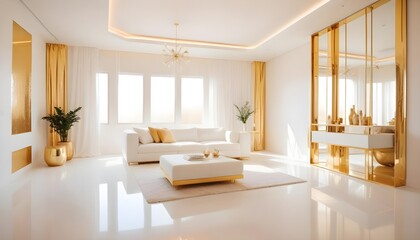 Photo interior modern design room 3d illustration