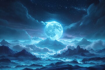 Fototapeta premium Give me 10 prompt about A Dark Heaven Background with Minimalistic Illustrations