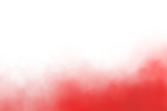 Realistic red fog in slow motion, atmospheric red smoke effect, gently rising fume, seamless PNG file.
