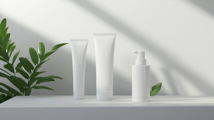 Elegant and Minimalistic Product Mockups Featuring Natural Elements, Shadows, and Modern Designs for Enhanced Visual Branding