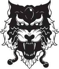 lion head tattoo mascot