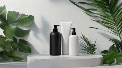 Elegant and Minimalistic Product Mockups Featuring Natural Elements, Shadows, and Modern Designs for Enhanced Visual Branding