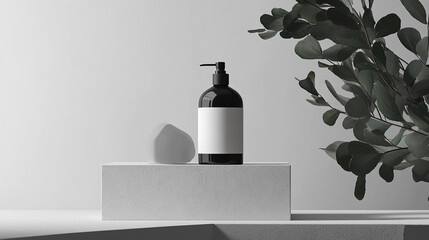 Elegant and Minimalistic Product Mockups Featuring Natural Elements, Shadows, and Modern Designs for Enhanced Visual Branding