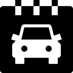 schedule black solid icon