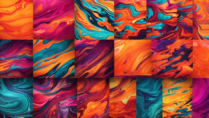 abstract paintings in shades