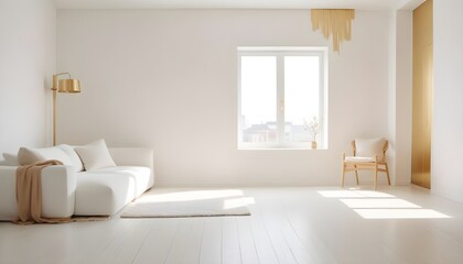 Photo interior modern design room 3d illustration