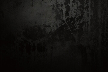Fototapeta premium Abstract Black wall texture for pattern background. wide panorama picture. Black wall texture rough background dark concrete floor or old grunge background with black