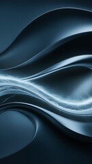 Obraz premium Sophisticated and sleek blue background with light energy wave