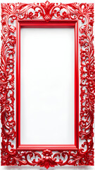 Red Luxury Frame Copy Space Aro