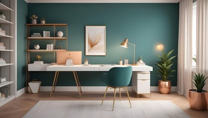 Fototapeta premium Photo interior modern design room 3d illustration