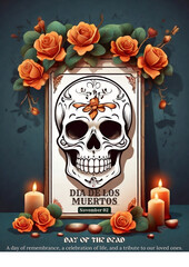Dia de muertos background English Translation Day of the Dead Mexican celebration November 2. A day of remembrance, a celebration of life, and a tribute to our loved ones."