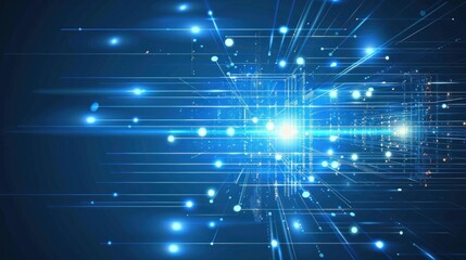 Obraz premium Digital Network Abstract Background