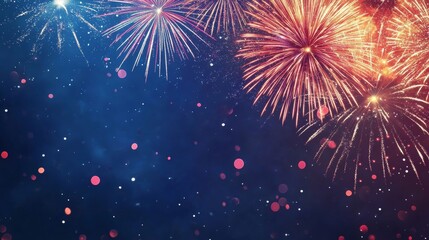 Naklejka premium fireworks in the sky