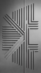 Obraz premium Abstract background paper cut gray wallpaper