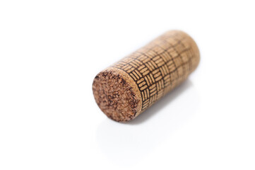 wine cork isolated on white background