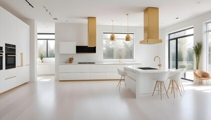 Fototapeta premium Photo interior modern design room 3d illustration