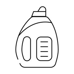 liquid detergent line icon vector. liquid detergent sign. isolated contour symbol black illustration