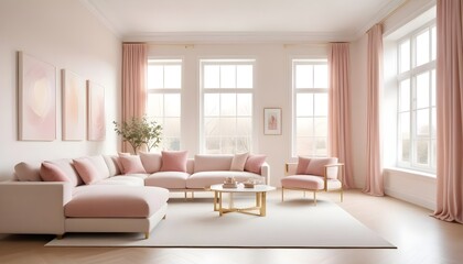 Fototapeta premium Photo interior modern design room 3d illustration