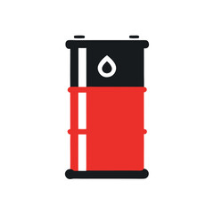 a Oil barrel container vector art illustration