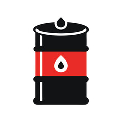 a Oil barrel container vector art illustration