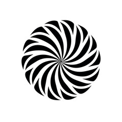 a Spiral and rotation circle design vector illustration
