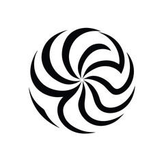 a Spiral and rotation circle design vector illustration