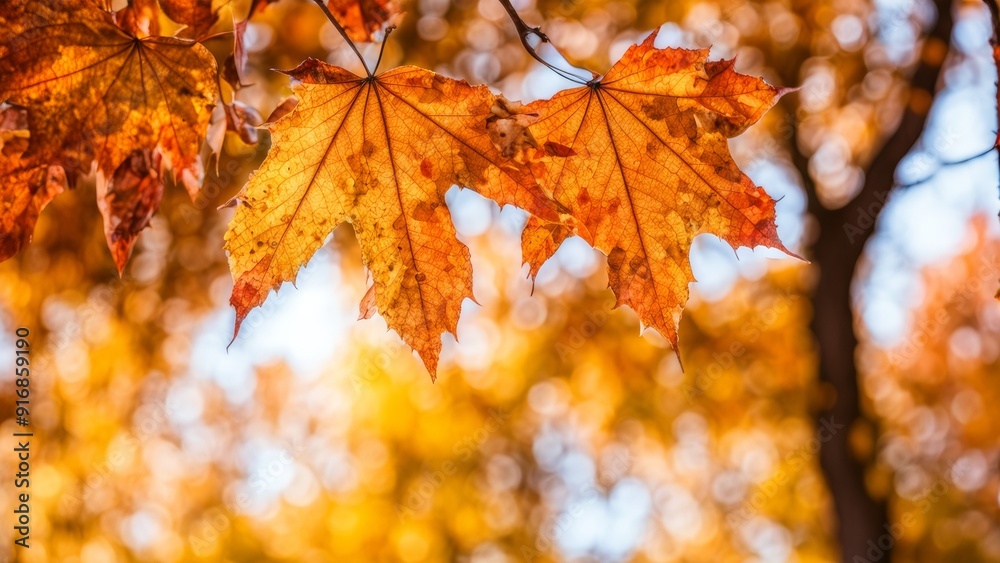 Wall mural Autumn background for a stock photo with space for text.