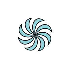 a Spiral and rotation circle design vector illustration