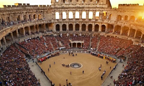 A Spectacular View of a Packed Arena