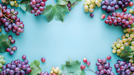 Grape fruit pattern background illustration