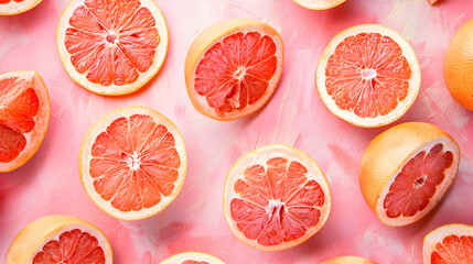Grapefruit fruit pattern background illustration