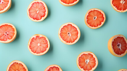 Grapefruit fruit pattern background illustration