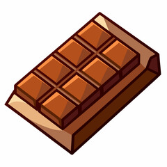 Obraz premium A Single Bar of Milk Chocolate in its Wrapper