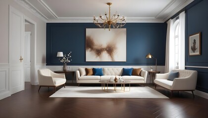 Photo interior modern design room 3d illustration