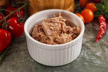Canned tuna fish for salad