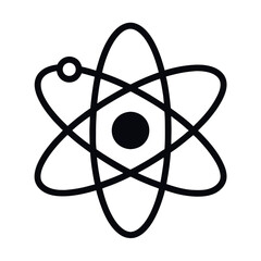 Atom symbol icon vector illustration