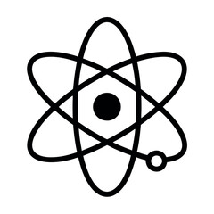 Atom symbol icon vector illustration