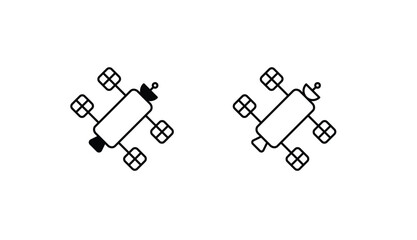 Space icon design with white background stock illustration