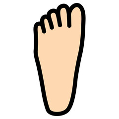 Feet Line Icon Vector Illustration 