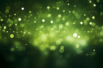 Green Bokeh Lights background illustration
