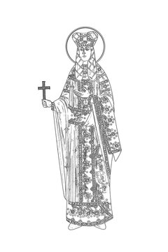 recommend clip art: Saint Helena. Coloring page on white background