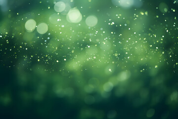 Green Bokeh Lights background illustration