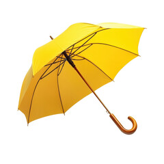Bright yellow umbrella.