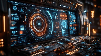 Obraz premium Elegant cyber safety system with cutting-edge technology and advanced features