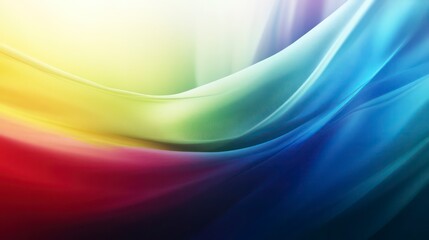 Obraz premium rainbow suspended waves abstract wallpaper background