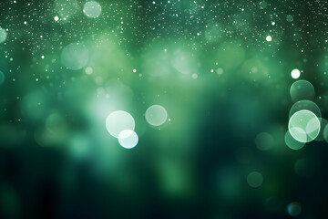 Green Bokeh Lights background illustration