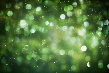 Green Bokeh Lights background illustration
