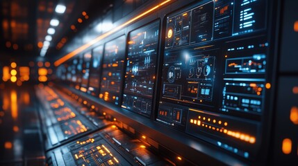 Fototapeta premium Elegant security technology solution with a focus on advanced protection features