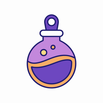 recommend clip art: witch-s potion line art vector icon